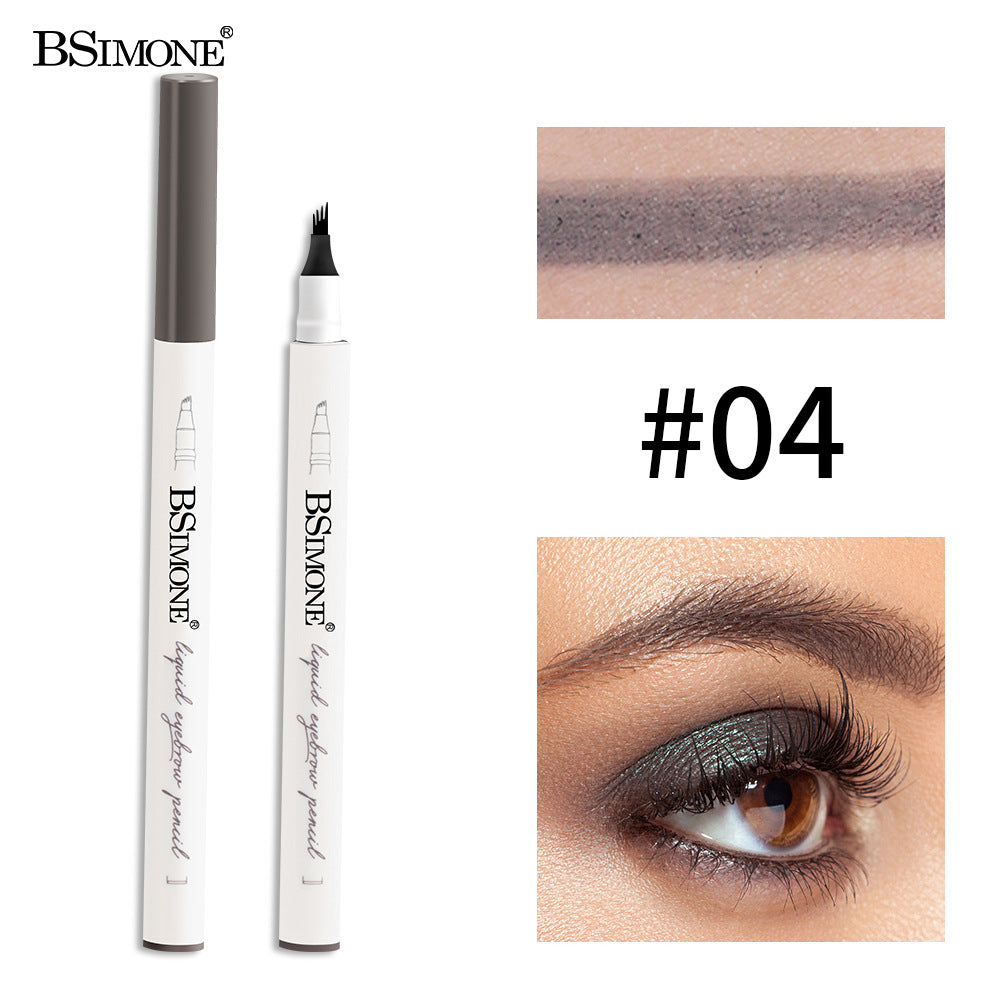 BSIMONE Four-Pronged Eyebrow Pencil For Makeup Artists Waterproof Non-Smudging Natural Three-Dimensional Eyebrow Pencil