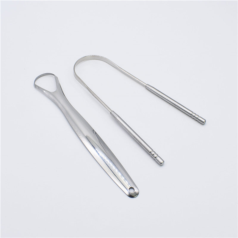 Stainless Steel Tongue Scraper Tongue Cleaner Oral Cleaning Care To Remove Bad Breath Tongue Brush Tongue Scraper