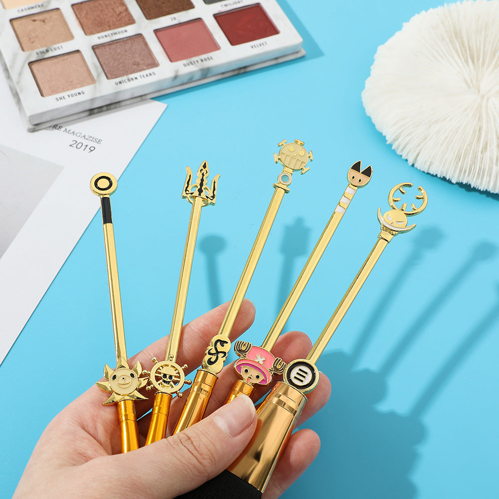 One Piece Anime Surrounding Luffy Chopper Skull Cool Loose Powder Brush Eye Shadow Brush Makeup Brush Tool Set