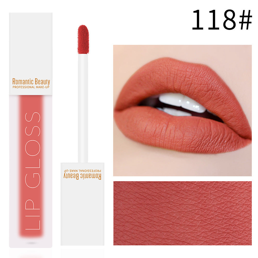 Romantic Beauty Velvet Matte Lip Glaze Non-Stick Lip Gloss