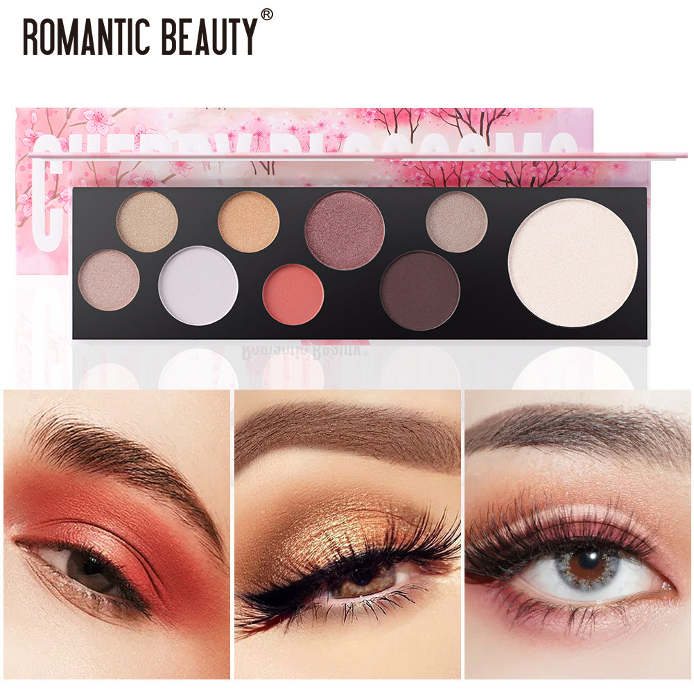 Romantic Beauty 9-Color Eye Shadow Irregular Circular Bubble Eye Shadow Plate