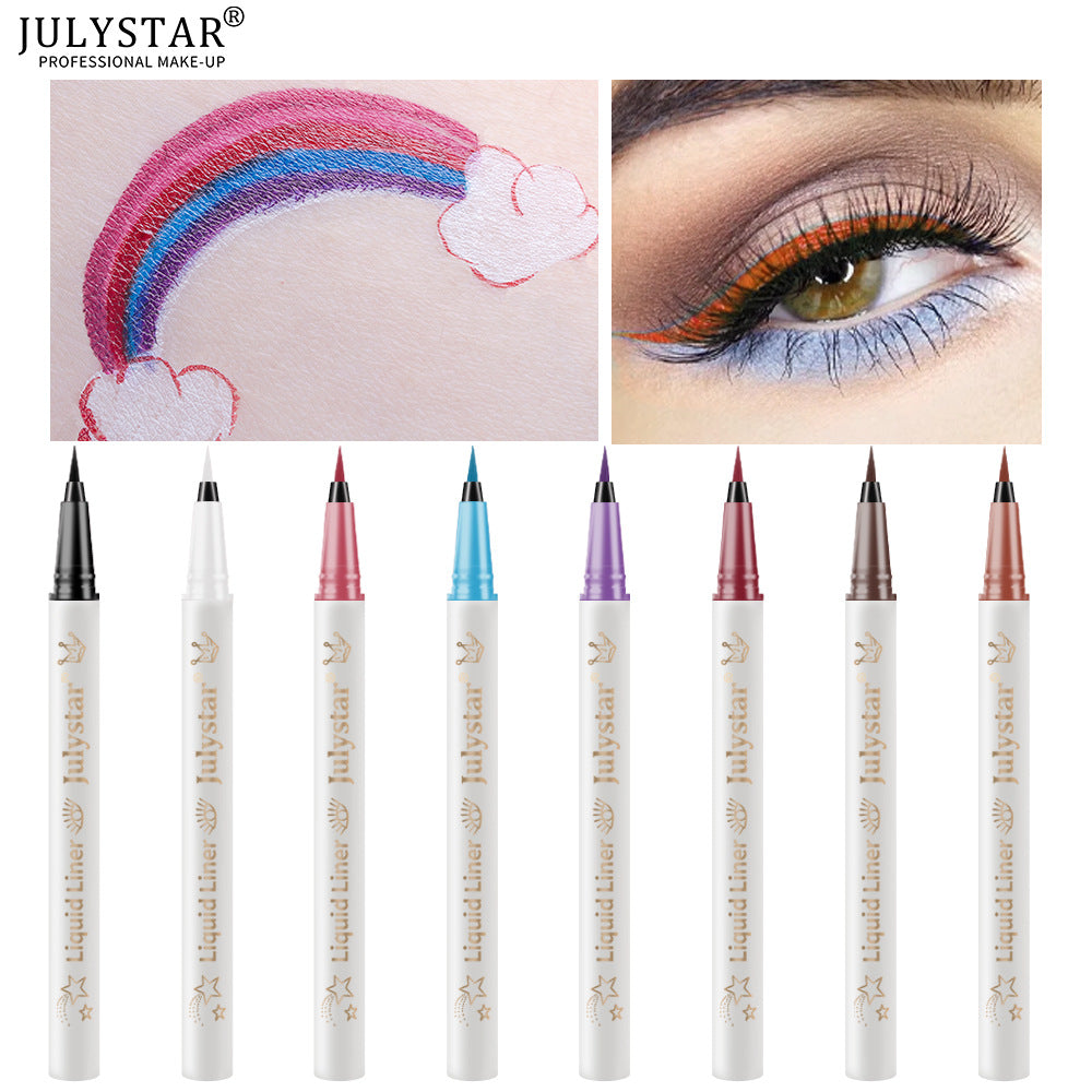 Soft Tip Color Eyeliner Waterproof Durable Liquid Eyeliner White Eyeliner Pencil Very Fine Liquid Eyeliner Pen