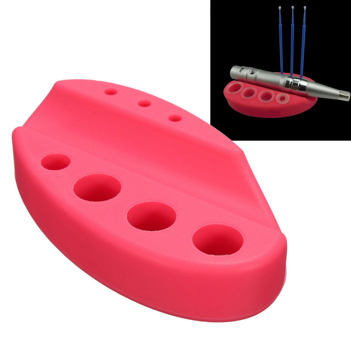 Oval Silicone Tattoo Tool Pen Holder Stand For Microblading Pigment Ink Cup Machine Permanent Makeup Tattoo Accessories