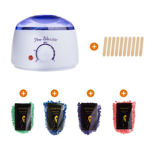 Electric Wax Heater Professionel Hand Feet Body Hair Removal Machine Hand Waxing Paraffin Epilator Mini SPA Wax pot kit