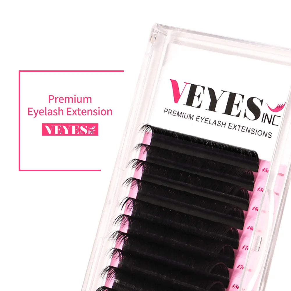 Veyes Inc Individual Eyelash Extensions Faux Mink Matte Lashes 8-20mm Veyelash Professionals Classic Natural Lash Bulk Wholesale