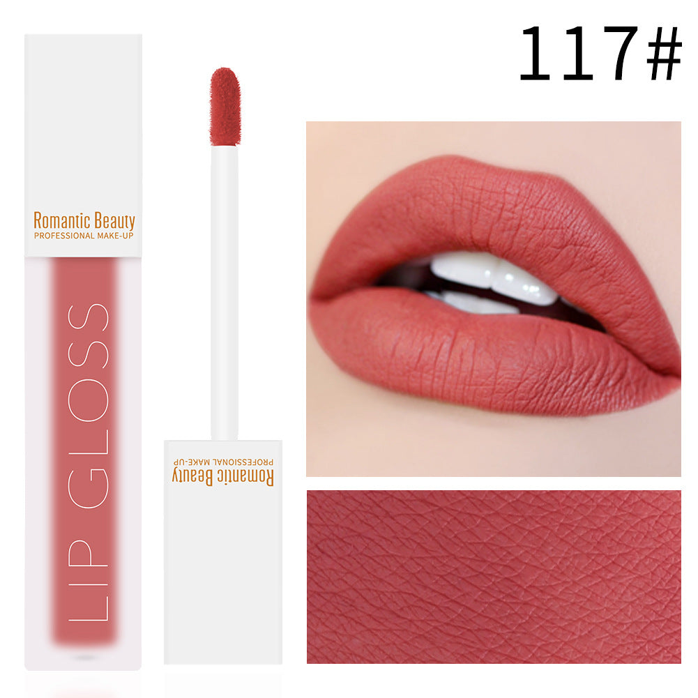 Romantic Beauty Velvet Matte Lip Glaze Non-Stick Lip Gloss