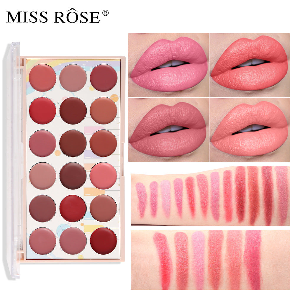 Missrose Recommends 18 Color Mouth Red Dish Matt Moisturizing Water-Resistant Non Fading And Non Staining Lipstick