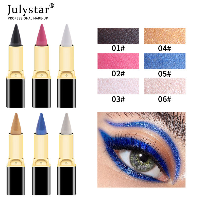 New Colorful Easy Coloring Non Staining Eyeliner Waterproof Non Fading Eyeliner Paste Pen