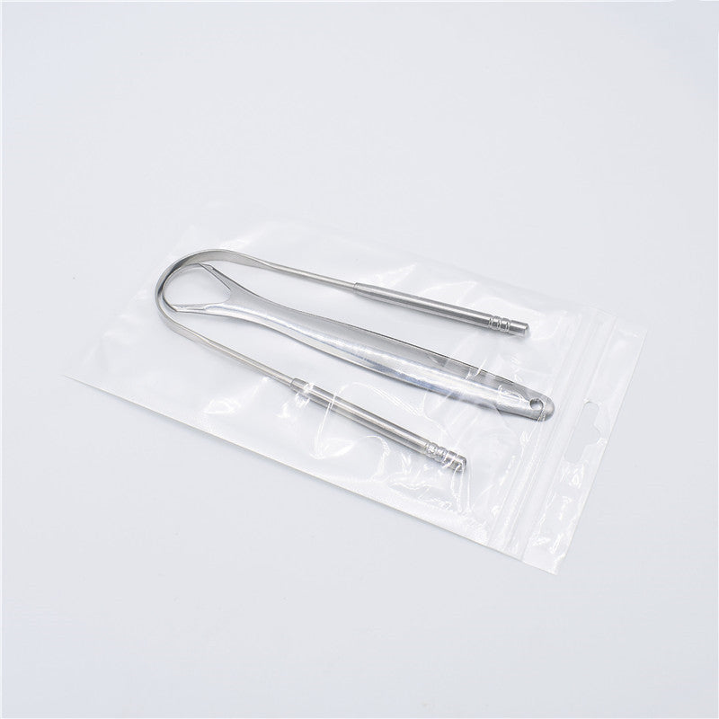 Stainless Steel Tongue Scraper Tongue Cleaner Oral Cleaning Care To Remove Bad Breath Tongue Brush Tongue Scraper