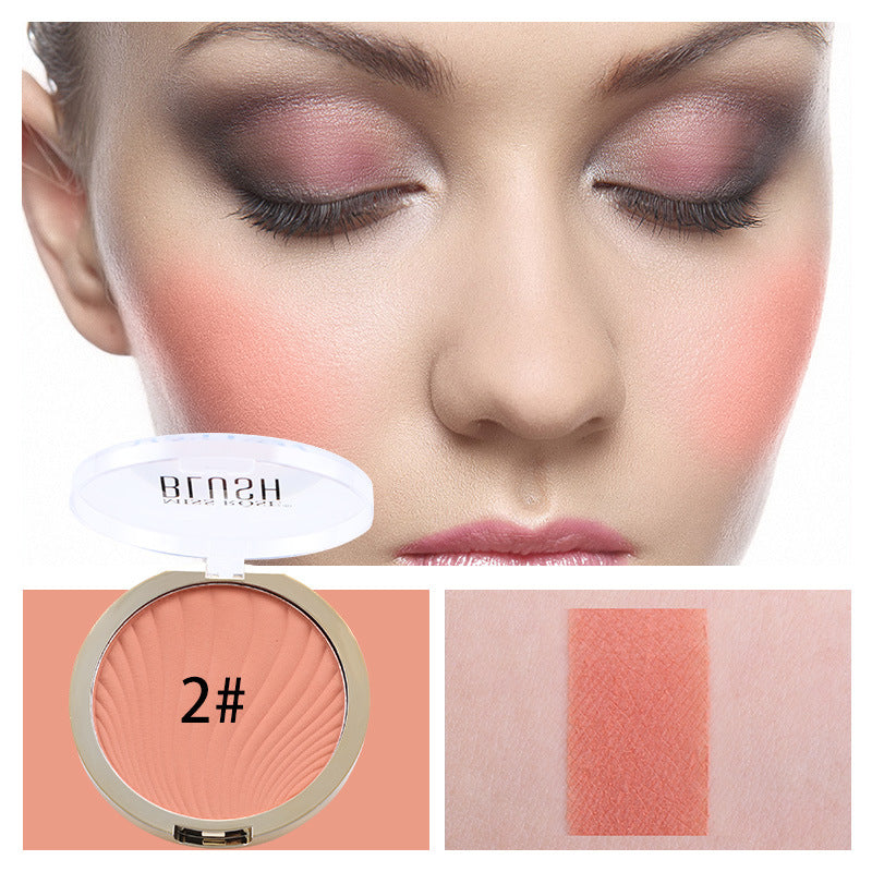 MISSROSE Six-Color Matte Highlighter Blush Blush Nude Makeup Repair Powder Brighten Skin Tone Blush Palette