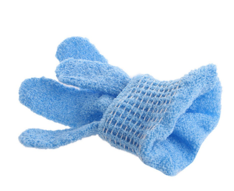 1Pc Shower Bath Glove Exfoliating Wash Skin Spa Massage Body Back Scrub Scrubber