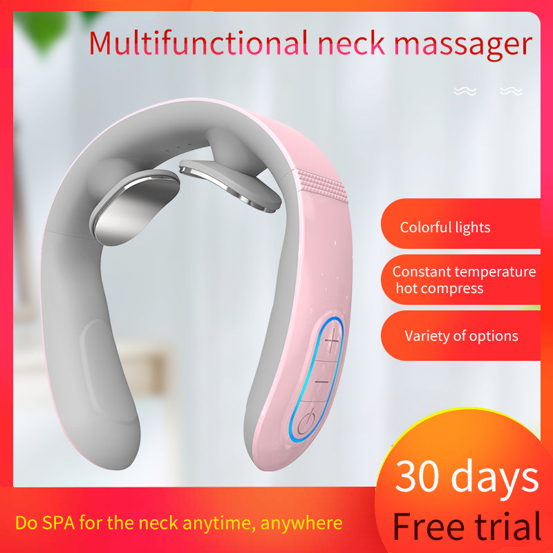 Cervical Spine Massager Cervical Spine Massager Neck Vibration Neck Protection Device Shoulder And Neck Heating Cross-Border Excellent Products