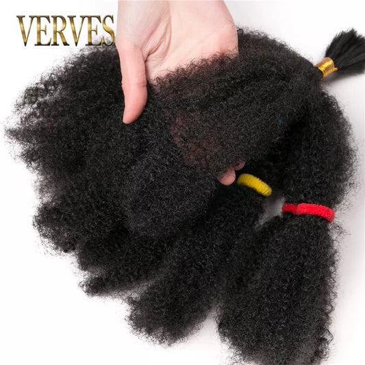 VERVES Crochet Hair Curly Extensions Synthetic 12 Inch Ombre Braiding Hair Afro Kinky Bulk Twist Braids Blonde Bundles Bug Black