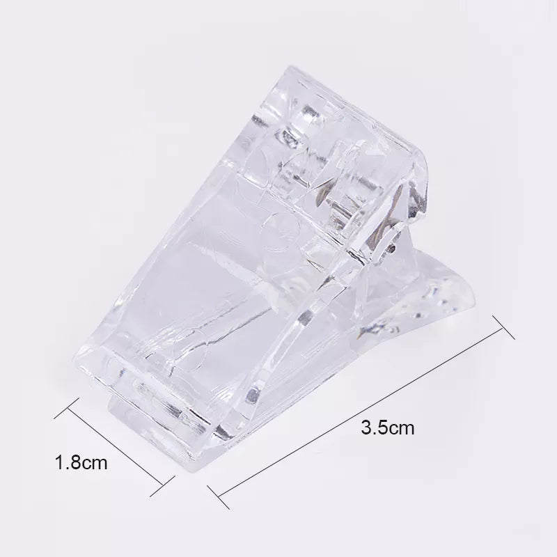 Acrylic Nail Clip Transparent Gel Quick Building Nail Tips Clips Fingernail Extension UV Clamps Manicuring Art Builder Tools Set