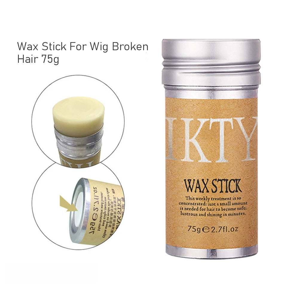 75g Hair Wax Stick Hair Edge Control Gel Finishing Wax Stick Fixed Hair Gel Stick For Men Women Hairdressing Tool