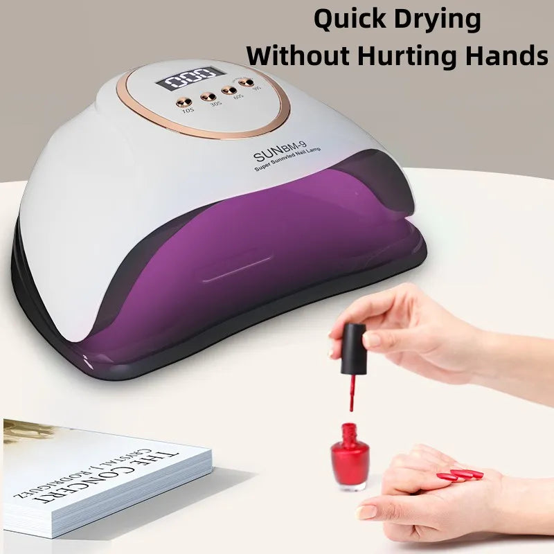 Max UV LED Lamp For Nail Dryer Manicure Nail Drying Lamp 66LEDS UV Gel Varnish With LCD Display UV Lamp For Manicure Salon