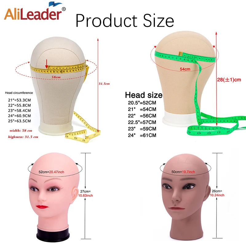 64cm Tripod Wig Stand With bald Mannequin Head Black mini Wig Stand Tripod With Bald Head Adjustable Tripod Wig Stand ,T-pins