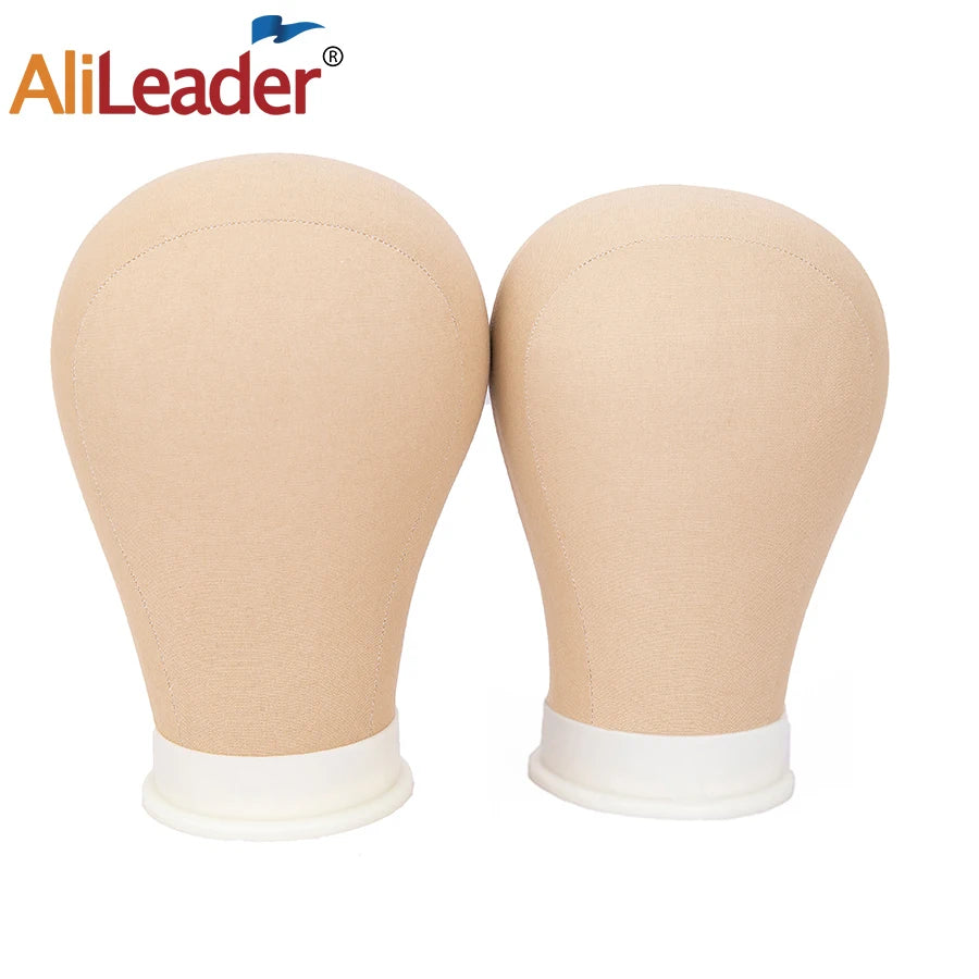 New Canvas Head For Wig Making 21" 22" 22.5" 23" 24" Wig Head Mannequin For Wig Cheap Canvas Wig Holder