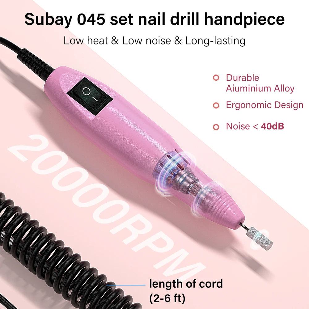 LINMANDA 35000RPM Electric Nail Drill Machine Manicure Nail Files Drill Bits Gel Polish Remover Tools With Nail Drill Bits Set