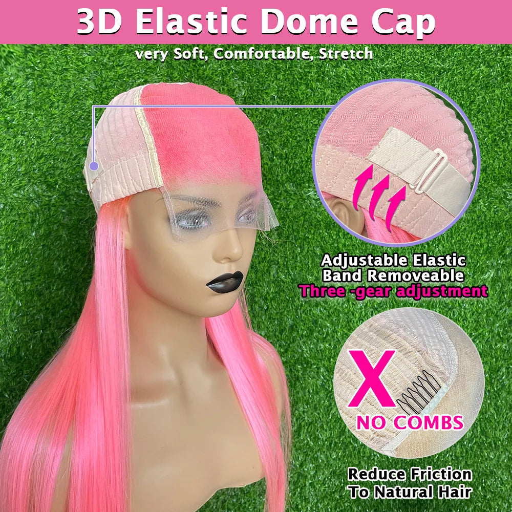 Pink 13x6 Transparent Lace Front Wig Straight Wigs For Women 613 Colored 13x4 HD Lace Front Blonde Human Hair Wigs 250 Parkson