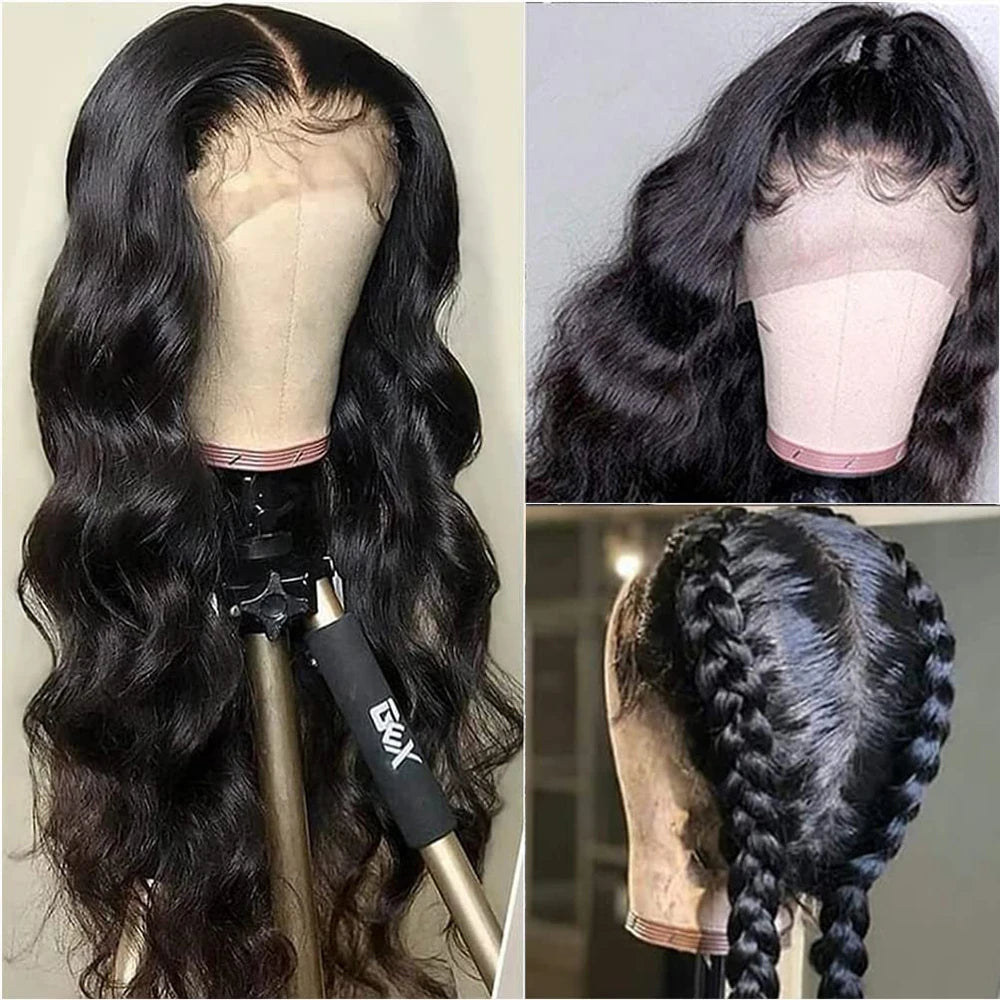 360 Glueless Full Lace Wig Human Hair Transparent 13x4/13x6 Body Wave Lace Front Human Wigs For Black Women Pre Plucked ZWJSH