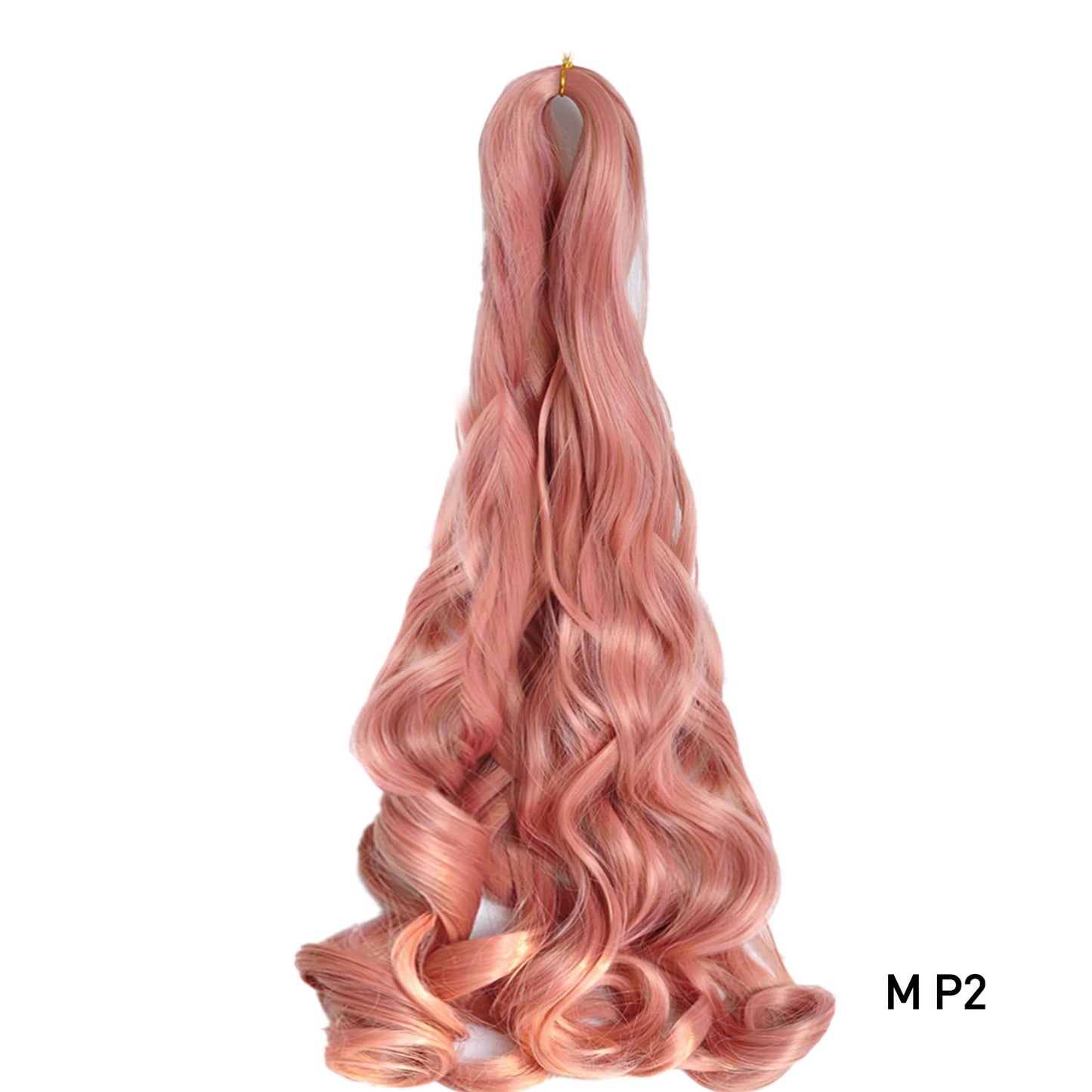 French Curls Braiding Hair 24Inch Synthetic Spiral Curls Braids Hair Extensions For Women Pre Stretched Loose Wave Braiding Hair