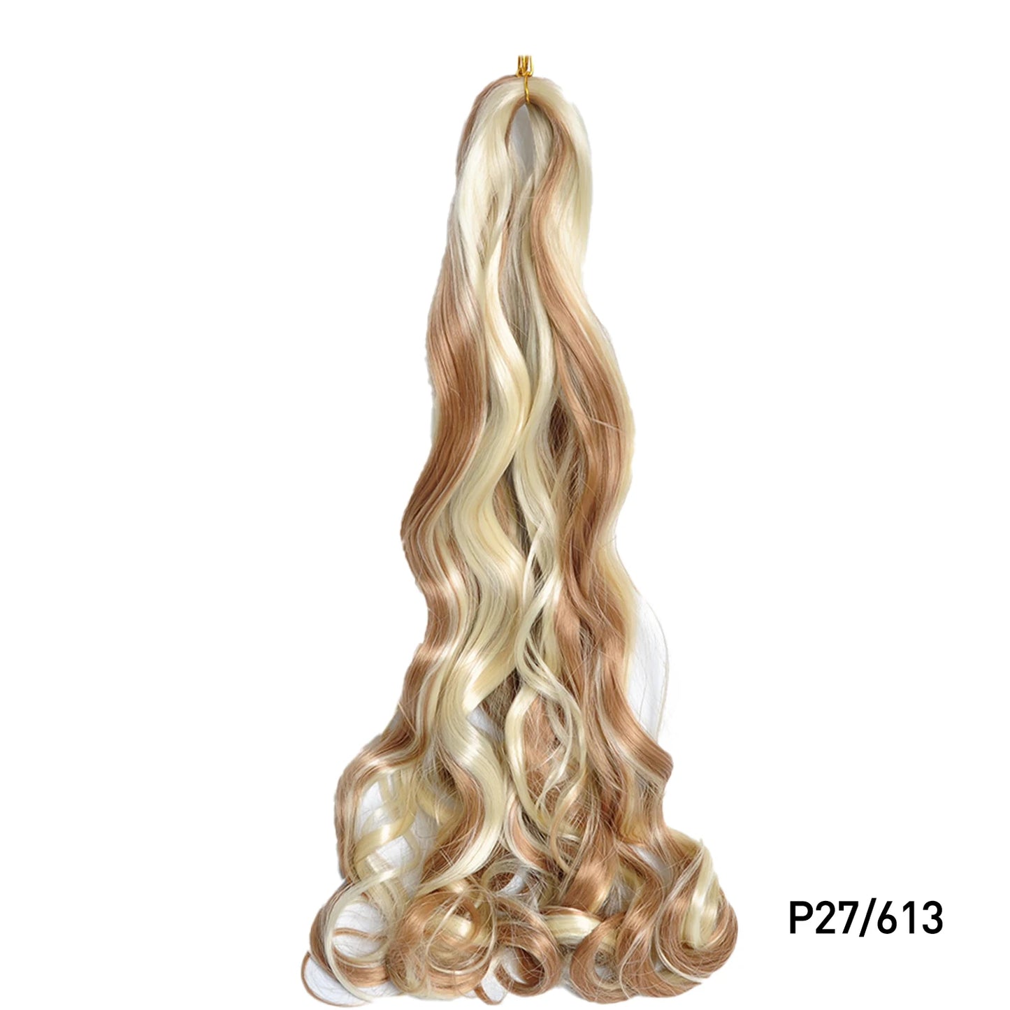 French Curls Braiding Hair 24Inch Synthetic Spiral Curls Braids Hair Extensions For Women Pre Stretched Loose Wave Braiding Hair