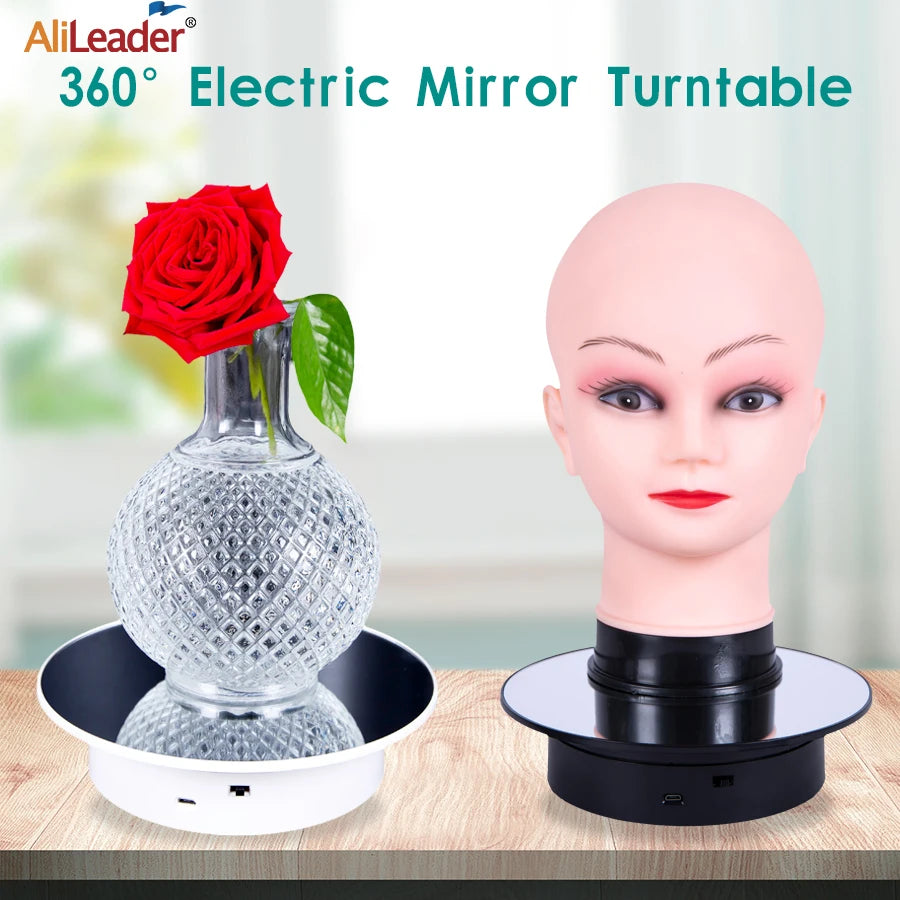 Mannequin Head and Rotating Display Stand for Display Wigs Jewelry Good Quality Model Head with Shoulders Free Shipping