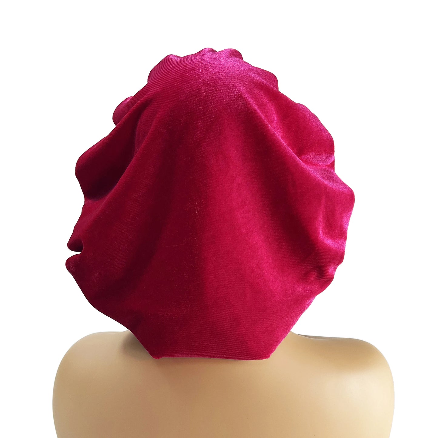 Winter Velvet Bonnet's Double Layer Thickening Velvet+Satin Sleep Cap Warm Nightcap Big Bonnet Sleeping Cap