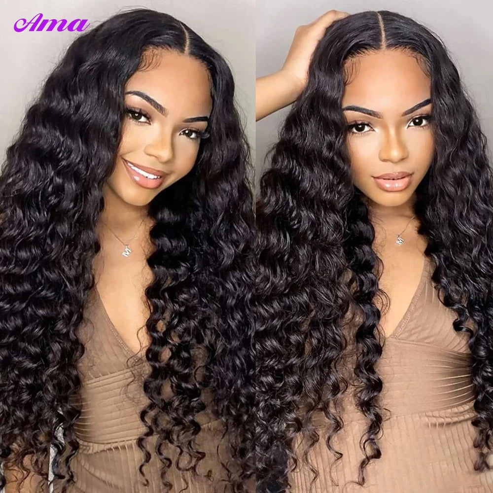Deep Wave Bulk Human Hair For Braiding 10-28 Inch 100% Unprocessed No Weft Deep Curly Human Hair Extensions 100g/pc