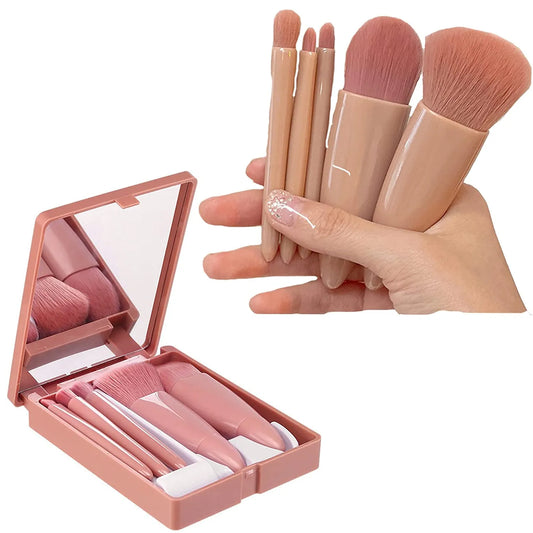 Mini Makeup Brushes Set Mirror Soft Fluffy for Cosmetics Foundation Powder Eyeshadow Kabuki Blending Makeup Brush Beauty Tool