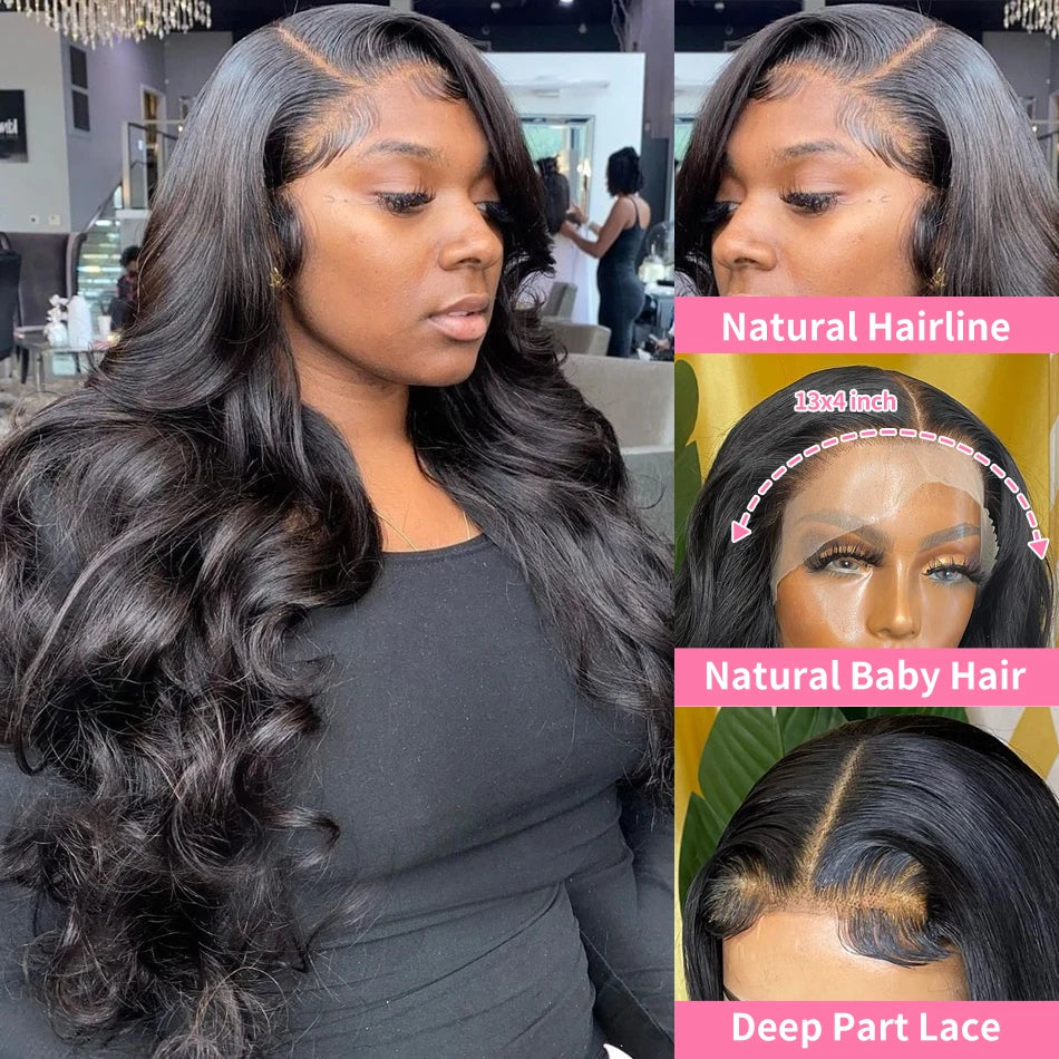 Brazilian 250 Density Body Wave 13x6 Lace Front Human Hair Wigs For Women 5x5 Ready To Wear Go Glueless Wig Lace Frontal Wig