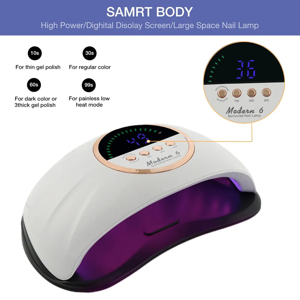69LEDs Nail Dryer UV LED Nail Lamp for Curing All Gel Nail Polish With Motion Sensing Professional Manicure Salon Tool Equipment