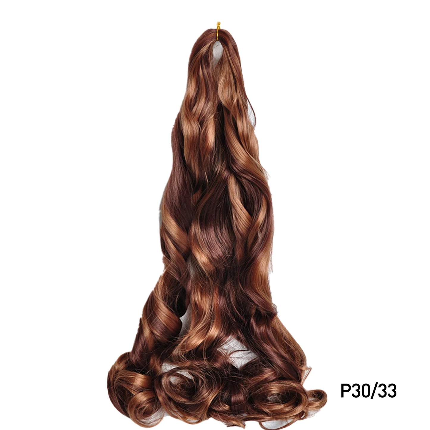 French Curls Braiding Hair 24Inch Synthetic Spiral Curls Braids Hair Extensions For Women Pre Stretched Loose Wave Braiding Hair