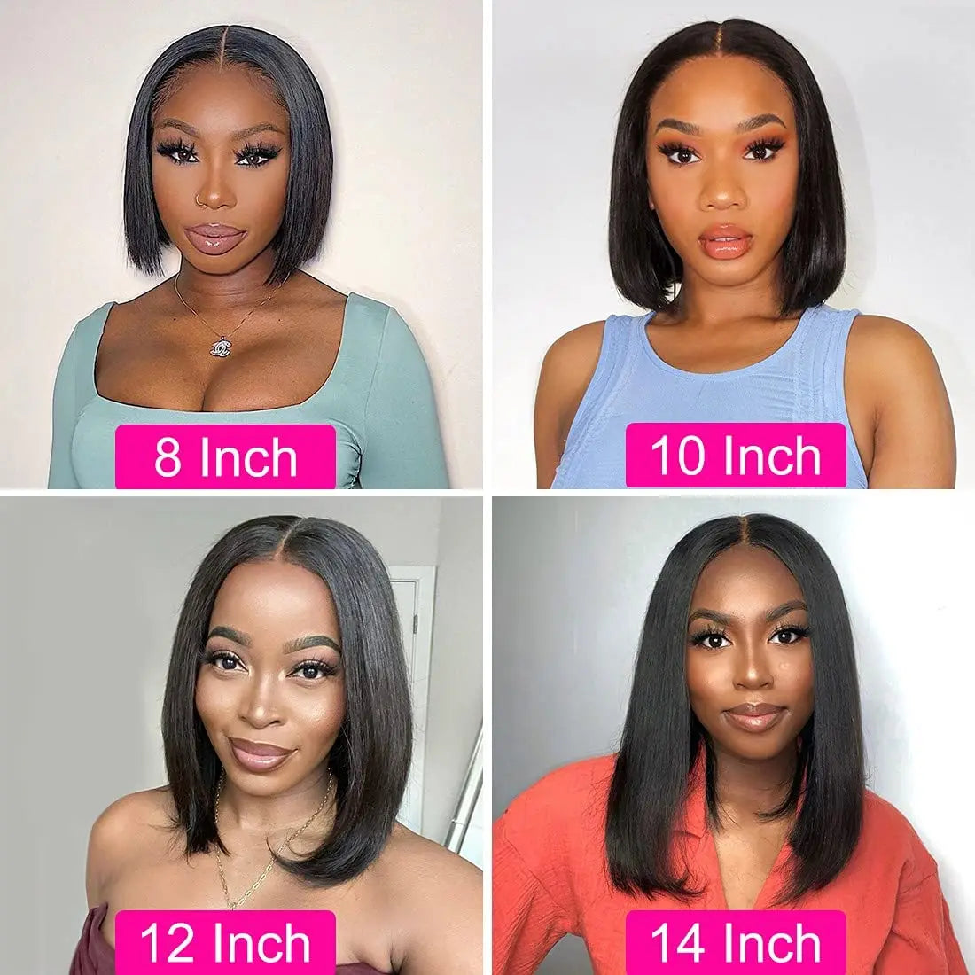 Sun-Ray T Part Lace Front Wig 13*4 Lace Front Human Hair Wigs For Women  Closure Wigs 180 Density Short Straight Bob Wigs