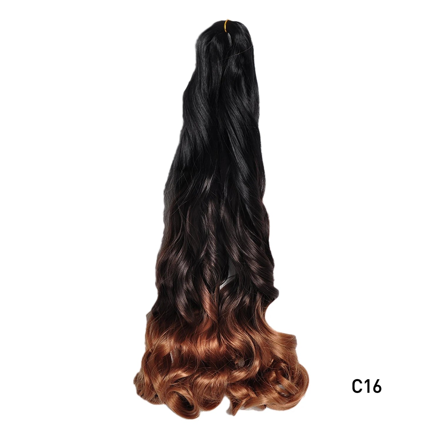 French Curls Braiding Hair 24Inch Synthetic Spiral Curls Braids Hair Extensions For Women Pre Stretched Loose Wave Braiding Hair