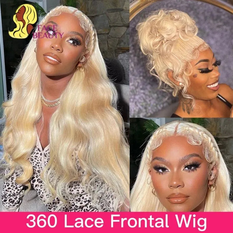 360 Lace Frontal Wig 613 Blonde 13x4 13x6 Body Wave Lace Front Wig Preplucked Brazilian Lace Front Human Hair Wigs 30 32 Inch