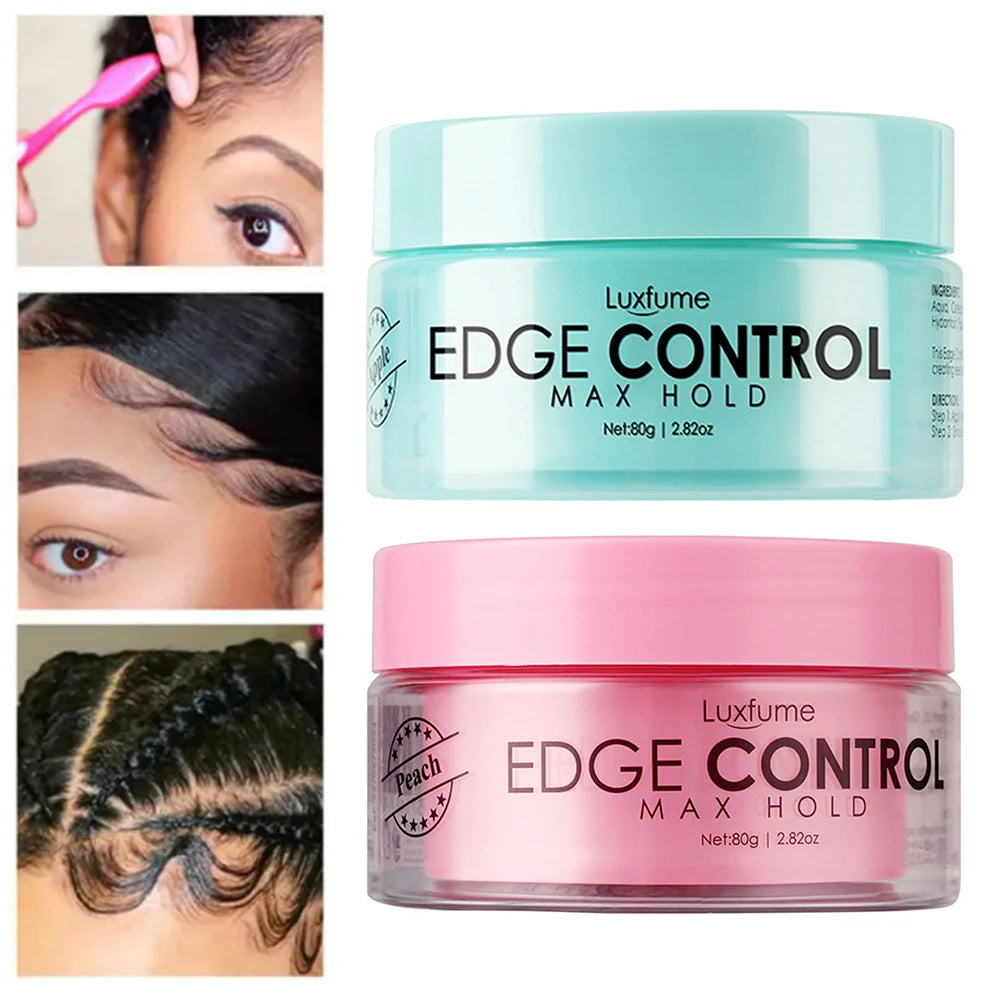 Hair Edge Control Long-lasting Fruit Flavored Hair Wax Styling Tool Anti-Frizz Hair Fixative Gel Hair Wax Hair Styling Cream