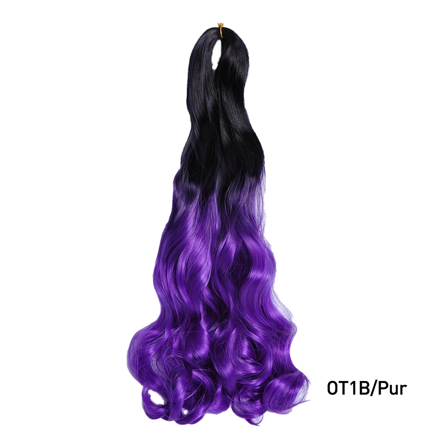 French Curls Braiding Hair 24Inch Synthetic Spiral Curls Braids Hair Extensions For Women Pre Stretched Loose Wave Braiding Hair