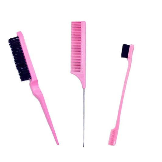 3pcs/lot Double Sided Edge Control Hair Comb Hair Styling Hair Brush Accessories New Brush Comb Styling Partition Comb