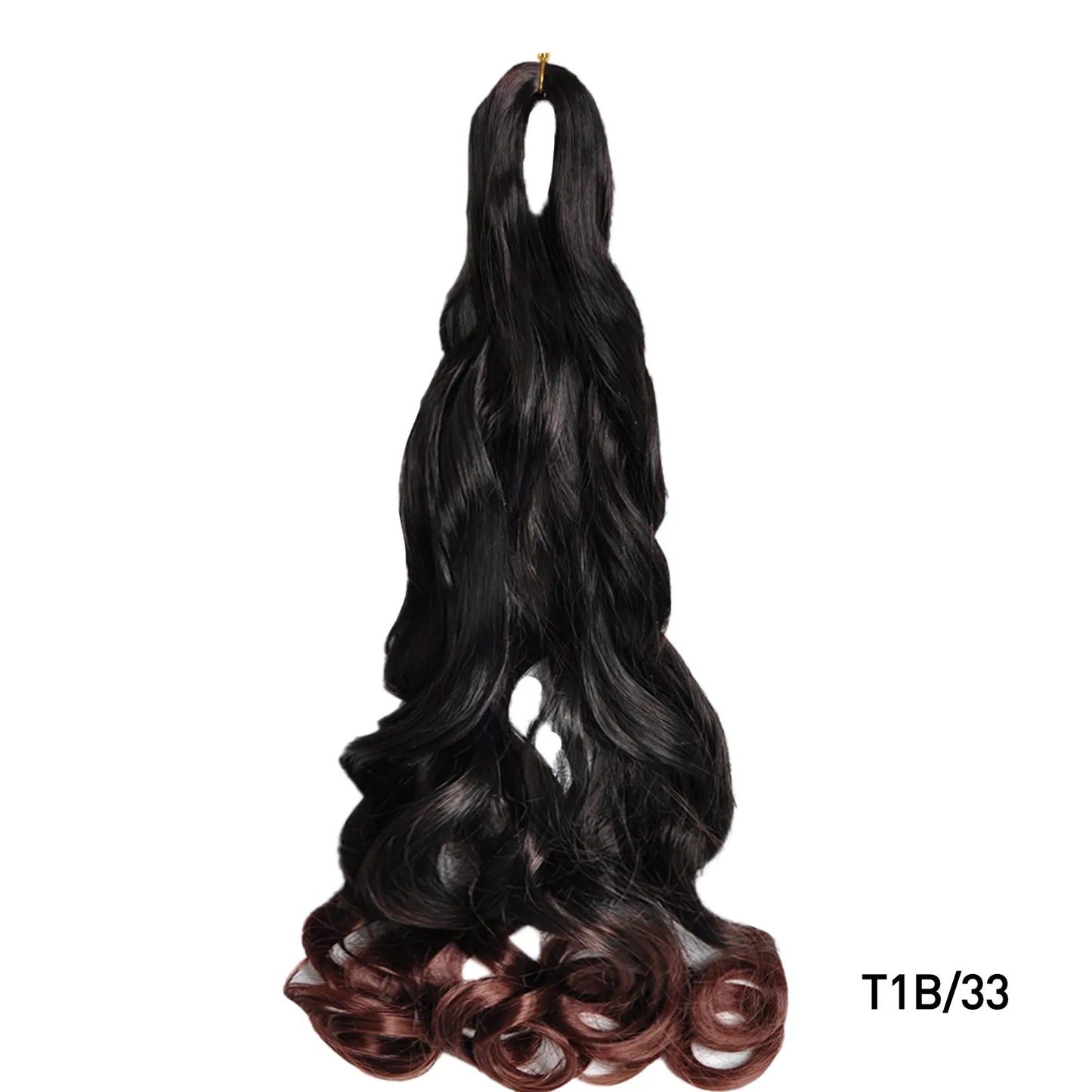 French Curls Braiding Hair 24Inch Synthetic Spiral Curls Braids Hair Extensions For Women Pre Stretched Loose Wave Braiding Hair